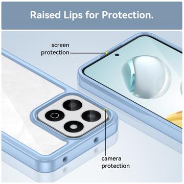 Honor 200 Smart/X7c 4G/5G Anti-Shock Hybrid Cover - Blå