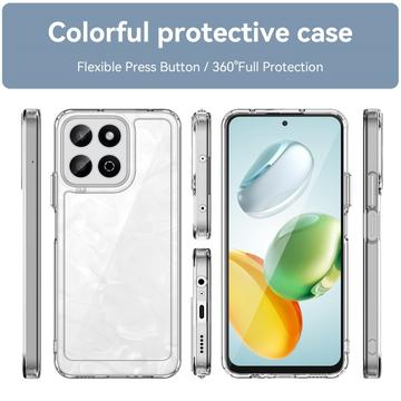 Honor 200 Smart/X7c 4G/5G Anti-Shock Hybrid Cover - Gennemsigtig