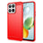Honor 200 Smart/X7c 4G/5G Børstet TPU Cover - Karbonfiber - Rød