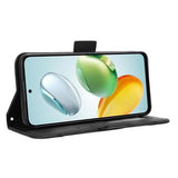 Honor 200 Smart/X7c 4G/5G Kortholder Pung Etui - Sort