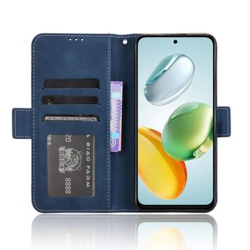 Honor 200 Smart/X7c 4G/5G Kortholder Pung Etui - Blå