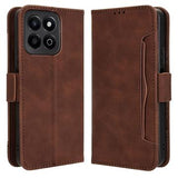 Honor 200 Smart/X7c 4G/5G Kortholder Pung Etui - Brun