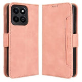Honor 200 Smart/X7c 4G/5G Kortholder Pung Etui - Pink