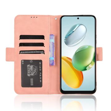 Honor 200 Smart/X7c 4G/5G Kortholder Pung Etui - Pink
