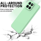 Honor 200 Smart/X7c 4G/5G Flydende silikone cover med håndrem - grøn