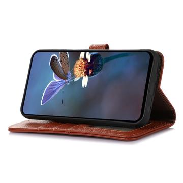 Honor 200 Smart/X7c 4G/5G Læderpung med RFID - Brun