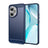 Honor 400 Børstet TPU Cover - Karbonfiber - blå