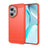 Honor 400 Børstet TPU Cover - Karbonfiber - rød