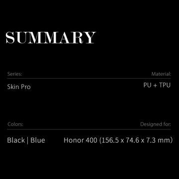 Honor 400 Dux Ducis Skin Pro Flip Cover - Sort