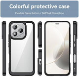 Honor 400 Lite/X70i Anti-Shock Hybrid Cover - Sort