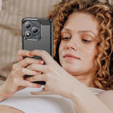 Honor 400 Lite/X70i Børstet TPU Cover - Karbonfiber - Sort