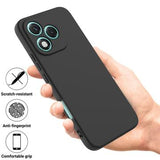 Honor 400 Lite Flydende silikone cover med håndrem - sort