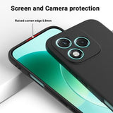 Honor 400 Lite Flydende silikone cover med håndrem - sort