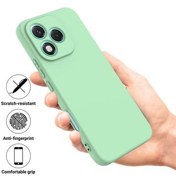Honor 400 Lite Flydende silikone cover med håndrem - grøn