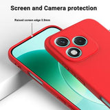 Honor 400 Lite Flydende silikone cover med håndrem - rød