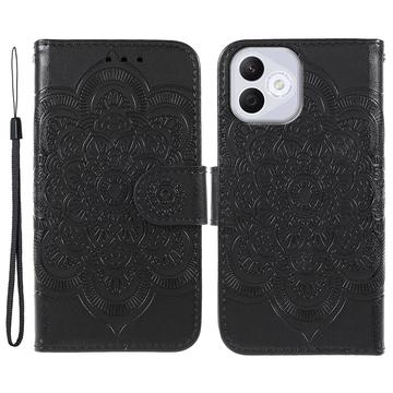 Honor 400 Lite Mandala Series Etui med Pung - Sort