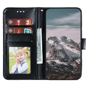 Honor 400 Lite Mandala Series Etui med Pung - Sort