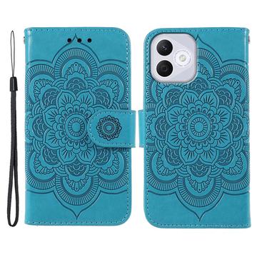 Honor 400 Lite Mandala Series Etui med Pung - Blå