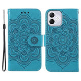 Honor 400 Lite Mandala Series Etui med Pung - Blå