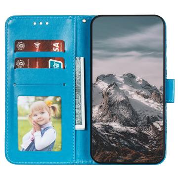 Honor 400 Lite Mandala Series Etui med Pung - Blå
