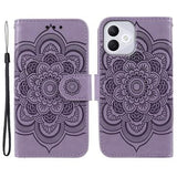 Honor 400 Lite Mandala Series Etui med Pung - Lilla