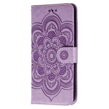 Honor 400 Lite Mandala Series Etui med Pung - Lilla