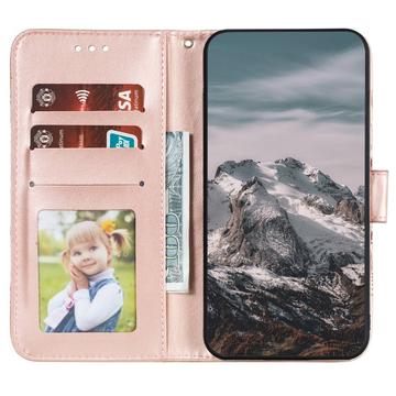 Honor 400 Lite Mandala Series Etui med Pung - Rødguld