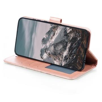 Honor 400 Lite Mandala Series Etui med Pung - Rødguld