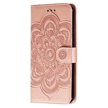 Honor 400 Lite Mandala Series Etui med Pung - Rødguld