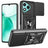 Honor 400 Lite Roterende Ring Hybrid Cover med Kameraskjold - Sort