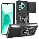Honor 400 Lite Roterende Ring Hybrid Cover med Kameraskjold - Sort