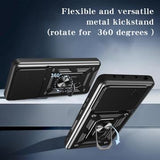 Honor 400 Lite Roterende Ring Hybrid Cover med Kameraskjold - Sort