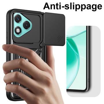 Honor 400 Lite Roterende Ring Hybrid Cover med Kameraskjold - Sort