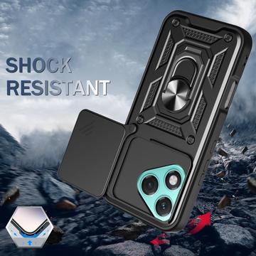 Honor 400 Lite Roterende Ring Hybrid Cover med Kameraskjold - Rødguld