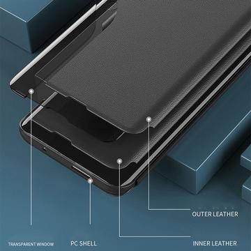 Honor 400 Pro Smart Clear View Flip Cover - Blå