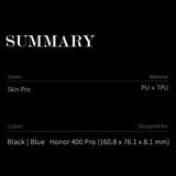 Honor 400 Pro Dux Ducis Skin Pro Flip Cover - Blå