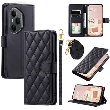 Honor 400 Pro Luksus Vatteret Pung - Sort