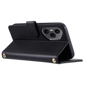 Honor 400 Pro Luksus Vatteret Pung - Sort