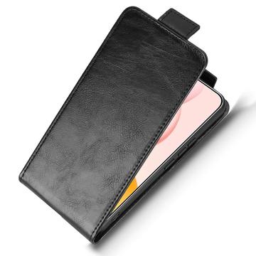 Honor 400 Pro lodret flip-etui med stativ - sort