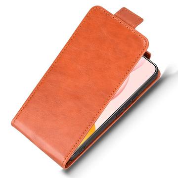 Honor 400 Pro lodret flip-etui med stativ - Brun