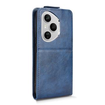 Honor 400 Pro lodret flip-etui med stativ - mørkeblå