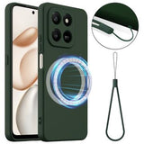 Honor 400 Smart 5G/4G/X7d 4G/5G Liquid Silikone Cover - MagSafe Kompatibel - Mørkegrøn