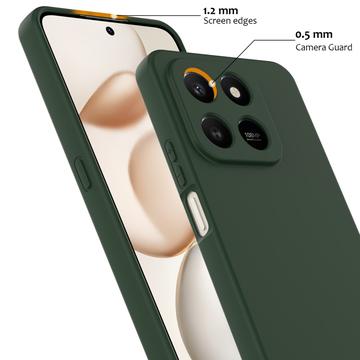 Honor 400 Smart 5G/4G/X7d 4G/5G Liquid Silikone Cover - MagSafe Kompatibel - Mørkegrøn