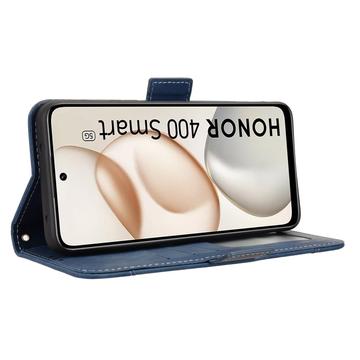 Honor 400 Smart 5G/4G/X7d 4G Kortholder Pung Etui - Blå