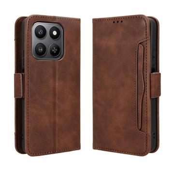 Honor 400 Smart 5G/4G/X7d 4G Kortholder Pung Etui - Brun