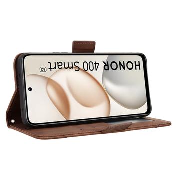 Honor 400 Smart 5G/4G/X7d 4G Kortholder Pung Etui - Brun