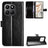 Honor 400 Smart 5G/4G/X7d 4G Pung Etui med Stativ - sort