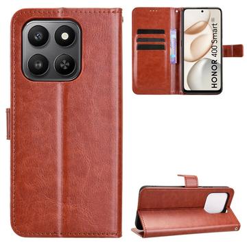 Honor 400 Smart 5G/4G/X7d 4G Pung Etui med Stativ - Brun