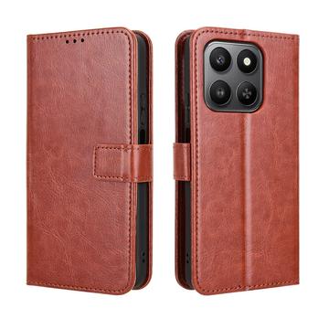 Honor 400 Smart 5G/4G/X7d 4G Pung Etui med Stativ - Brun