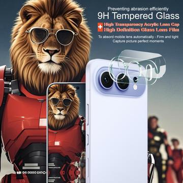 Honor 500 Imak 2-i-1 HD Kamera Linse Hærdet Glas
